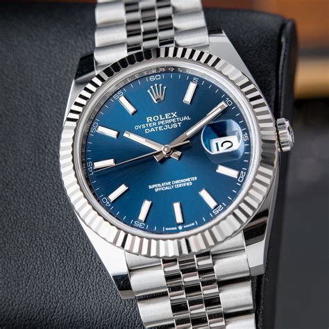 rolex dayjust blau|2022 rolex datejust 41mm.